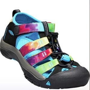 KEEN Kids Rainbow Newport H2 Sandals Hiking Waterproof size 11
